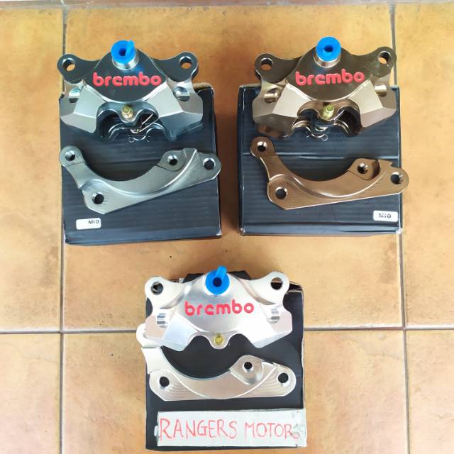 KALIPER BREMBO 2PISTON PLUS BREKET MIO J-MIO M3-MIO SOUL GT-MIO SPORTY-XEON