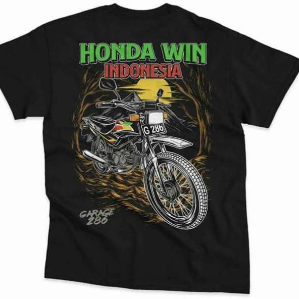 Tidak Diragukan.. KAOS HONDA WIN 100 KAOS HONDA WIN CLUB BAJU HONDA WIN KAOS MOTOR HONDA WIN KAOS MO