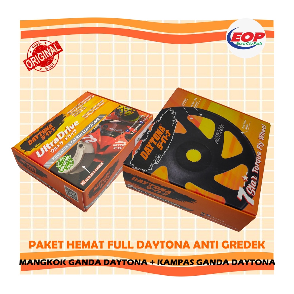 Daytona Mangkok Kampas Ganda Vario 110-125- 150 PCX ALL Anti Geredek