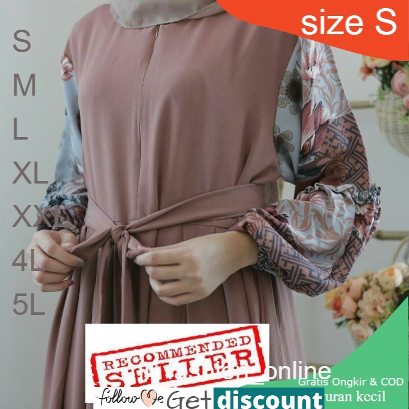 ⭐ rekomendasi model baju gamis terbaru yang stylish milo dark purple pink navy maroon army black nrr