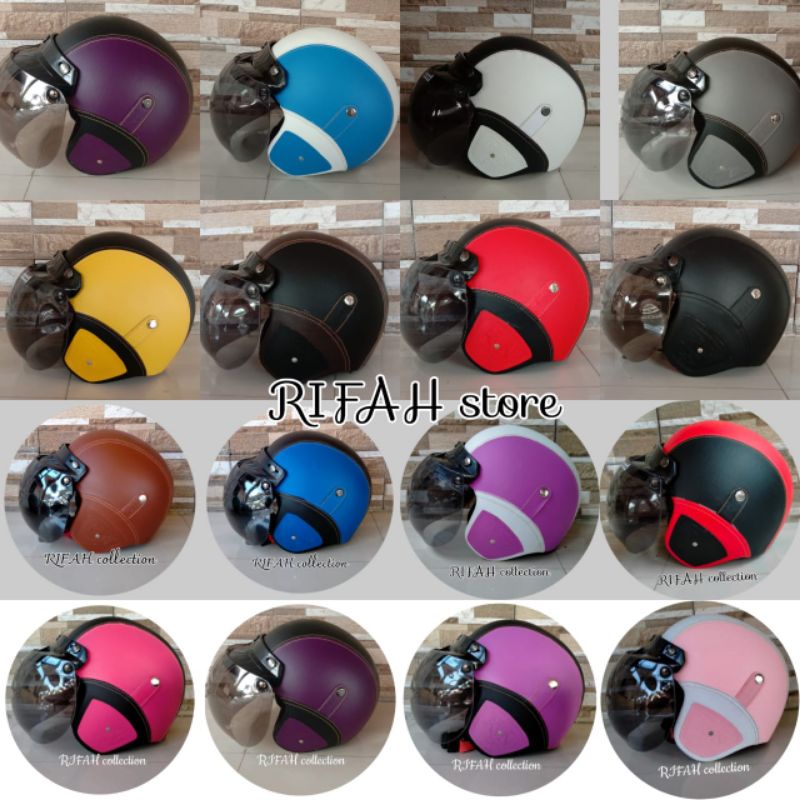 HELM BOGO CLASSIC,HELM BOGO DEWASA,HELM BOGO KULIT POLOS,HELM DEWASA,HELM BOGO WANITA,HELM BOGO PRIA