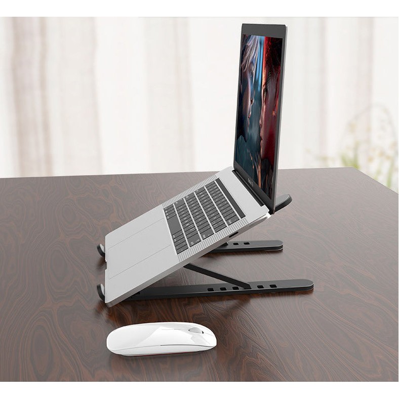 Holder Laptop Stand Macbook Notebook Ipad Dudukan Lipat Laptop PET Stand Lipat