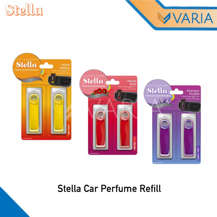 Stella Car Perfume Refill Parfum Pewangi AC Mobil Vent Air Freshener