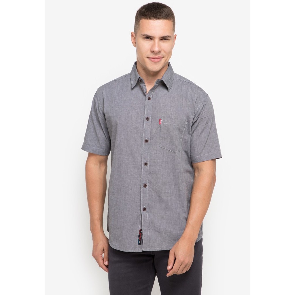 Carvil Kemeja Denham-Blk Black
