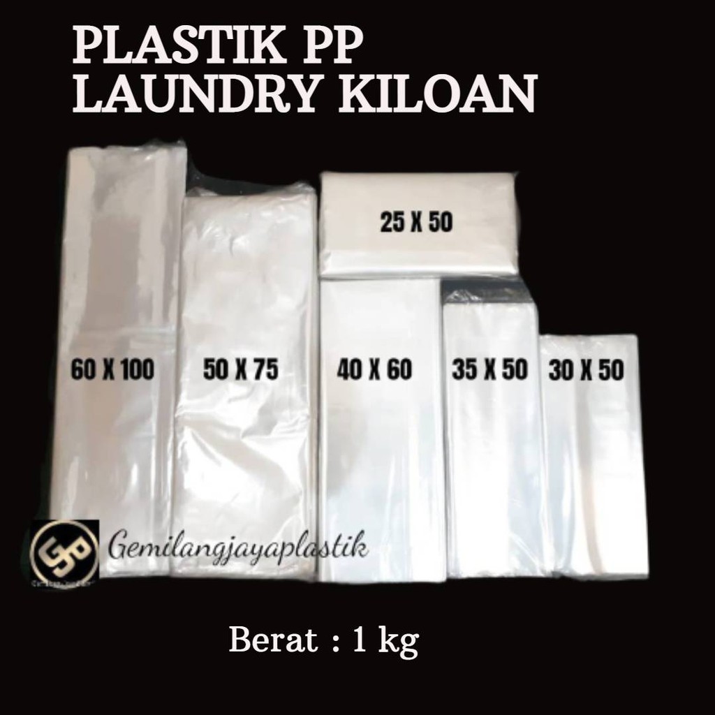 Kantong Plastik PP Bening / Plastik Loundry / Plastik baju