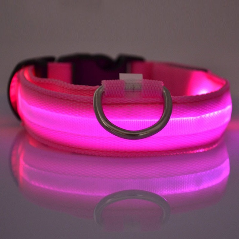 ★〓YUFeiPet〓★ LED Dog Collar, Night Flashing Nylon Webbing Dog Collar  Pet Light Collar Dog Collar Cat Collar Pet Supplies