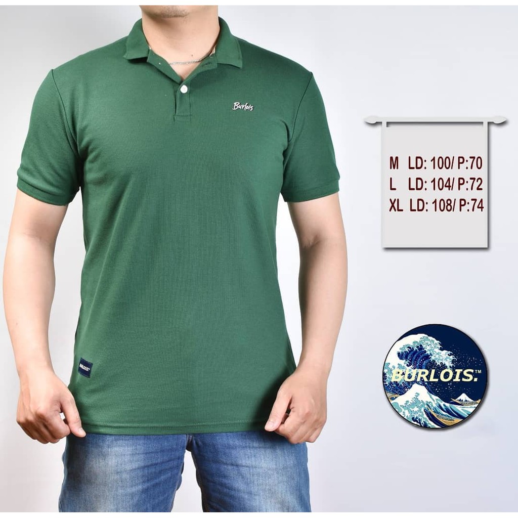 Kaos Polo Shirt Pria Kaos Kerah Lengan Pendek Original Burlois