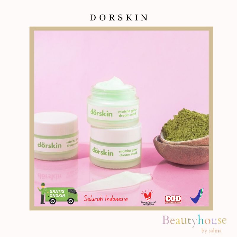 Jual {BPOM} DORSKINDorskin Matcha Glow Dream Mask Sleeping Mask