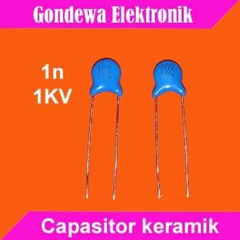 1n 1nF 102 1KV 1000V capasitor keramik tegangan tinggi