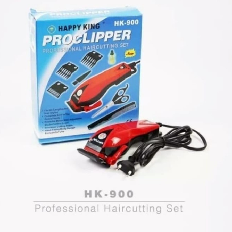 Hair Clipper HAPPY KING HK 900 alat cukur rambut cukuran pro salon set - SUPER PRO