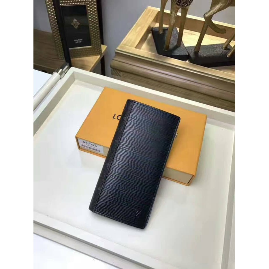 Dompet Pria Wanita Kulit Louis Vuitton Brazza Tanon Wallet Leather