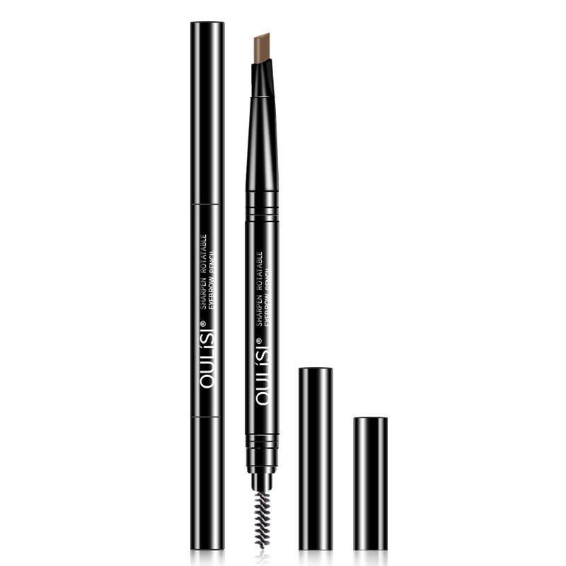 Pensil alis puter dua sisi eyebrow waterproff pencil 2 in 1 pensil 2 sisi