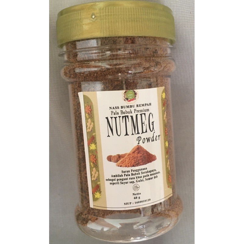

Biji Pala Bubuk / Nutmeg Powder Pilihan Nass Bumbu Rempah