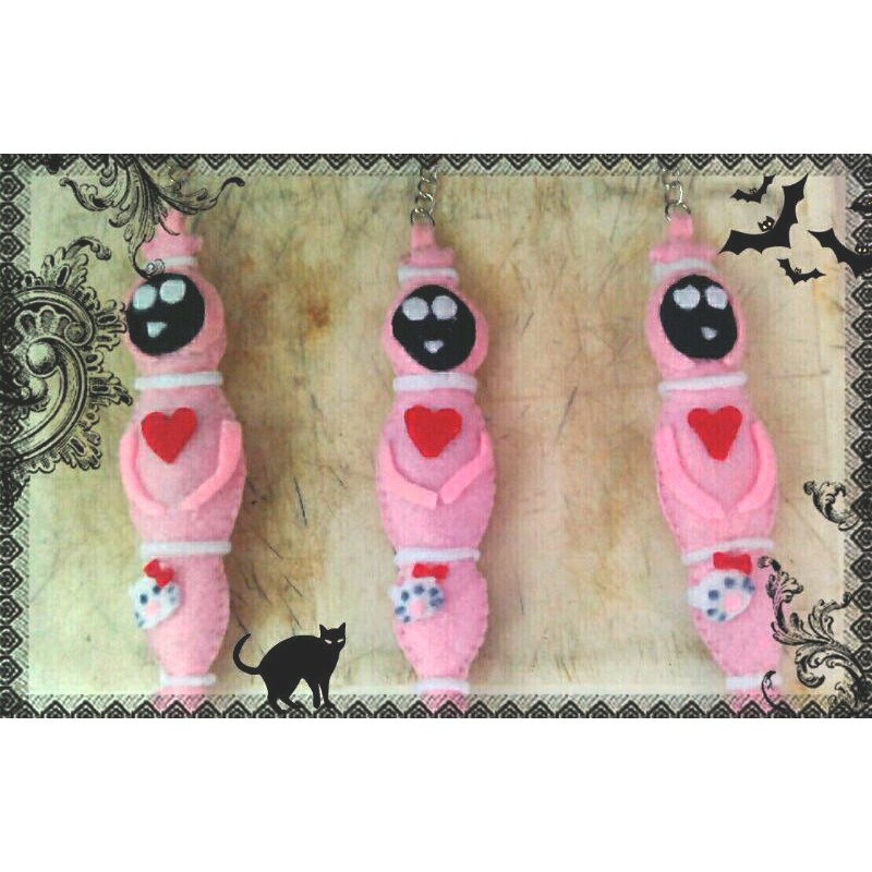 Boneka PINKPOCI Pocong kecil untuk gantungan kunci