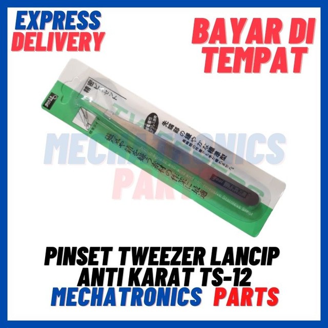 [SOC-9102] PINSET TWEEZER LANCIP ANTI KARAT TS-12