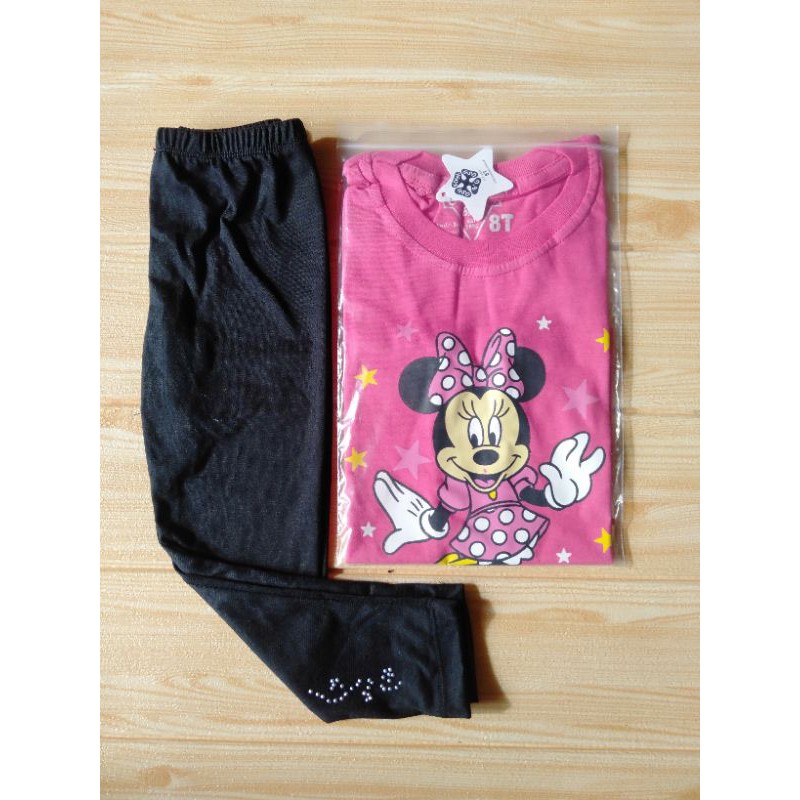 (COD) Kaos Terbaru + Legging (usia 2-7 th)