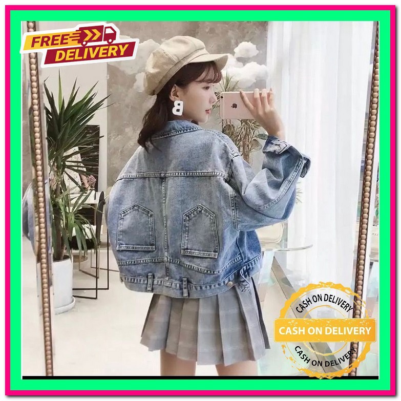 Jaket Crop Wanita Jacket Jins Wanita Cropty Murah Jaket Wanita Korea Import Cwe Distro Cewek Jins Ja