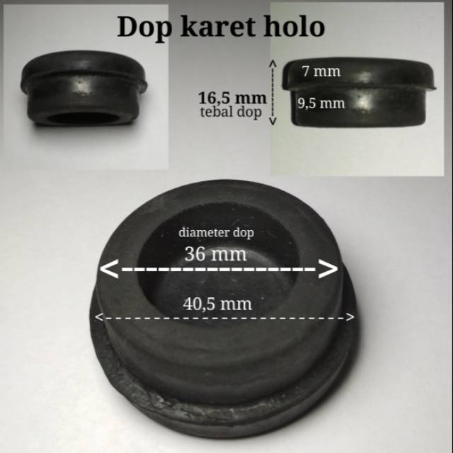 

Dop karet holo d dalan 36 mm per 1 pcs