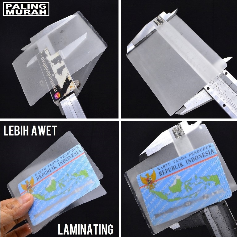 Jual Plastik Laminating Ktp Sim Npwp Bukan Plastik Biasa GRADE A ...