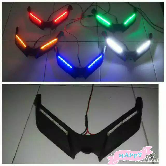 spesial Airscoop winglet new vario 125-150 LED aksesoris motor new vario 2018-2019 terbaru original