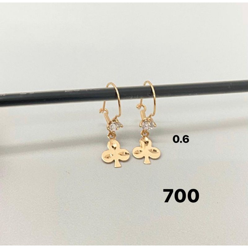 Anting anak dan dewasa emas asli kadar 700 70% 22 setengah g gr gram gold love ukir timun bintang bunga