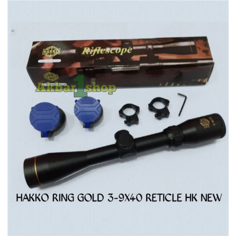 TELESCOPE HAKKO 3-9*40 HK / TELESKOP HAKO RING GOLD / HAKKO GOLD HK |  Lazada Indonesia