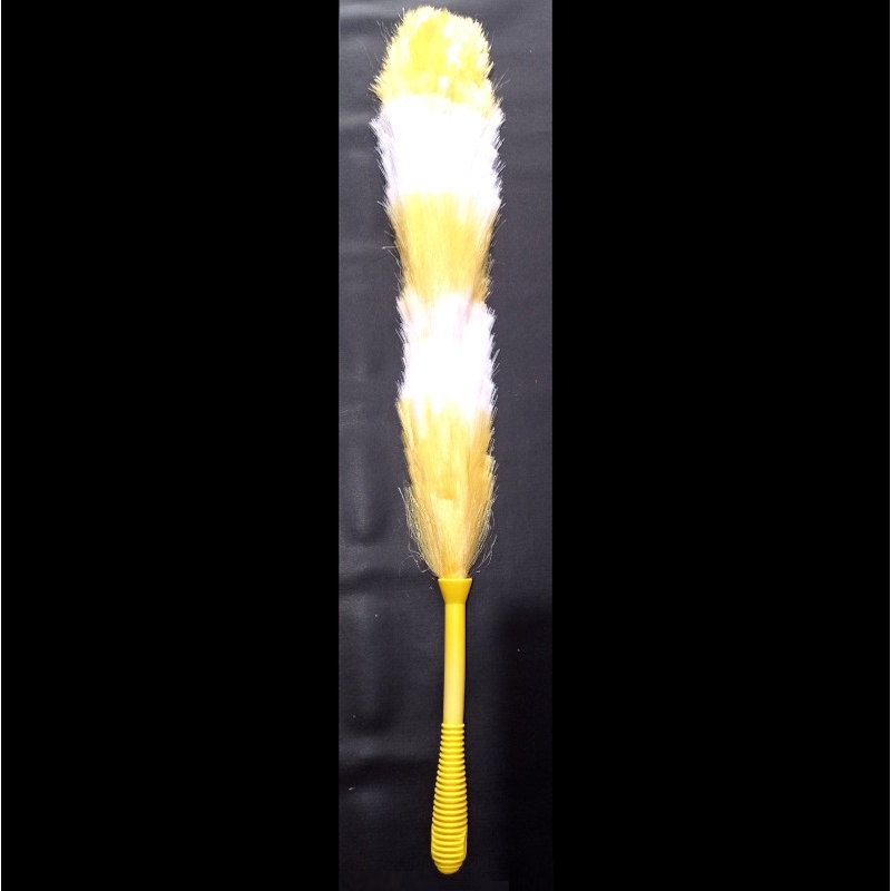 Kemoceng plastik Rafia warna warni panjang 63 cm