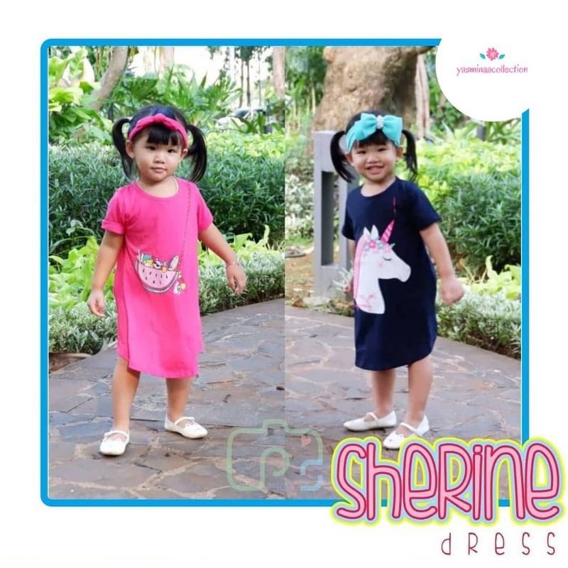 SHERINE DRESS _ DASTER ANAK _ DASTER BALITA _ BAJU ANAK PEREMPUAN _ DRESS ANAK _ DRESS BALITA