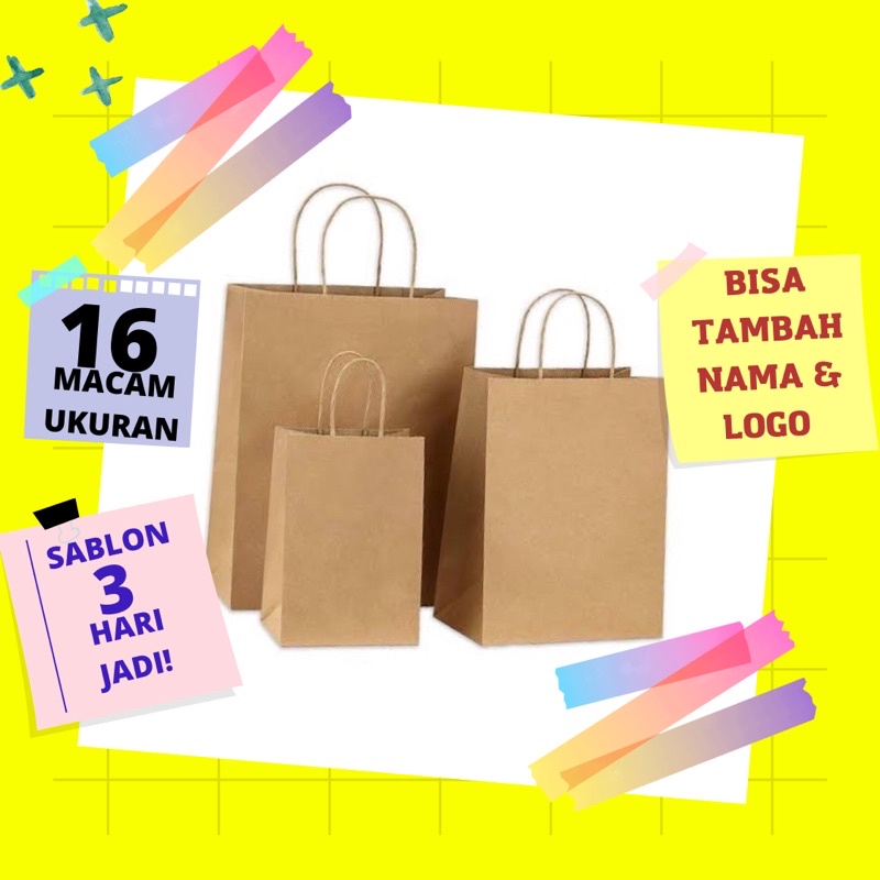 

paperbag coklat / paper bag coklat satuan