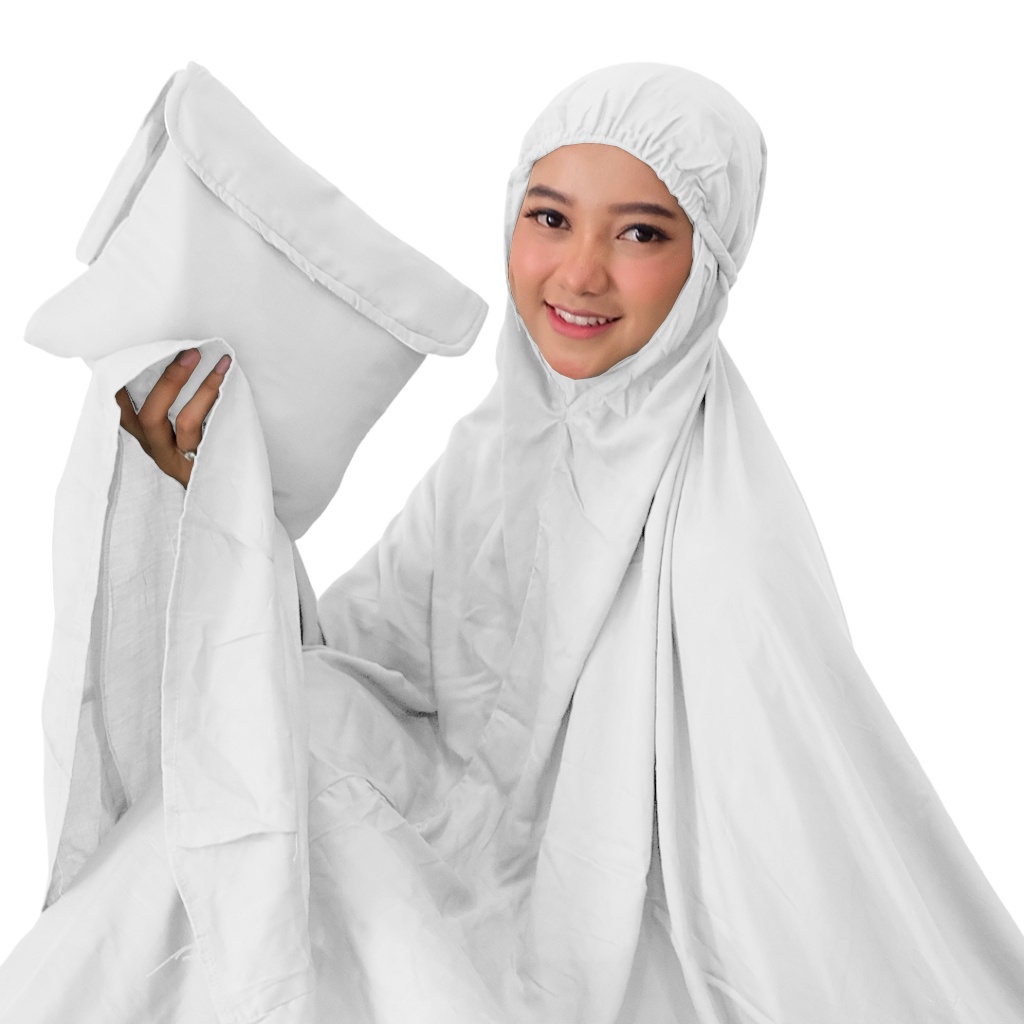 Mukena Dewasa PUTIH POLOS Arnisa Official