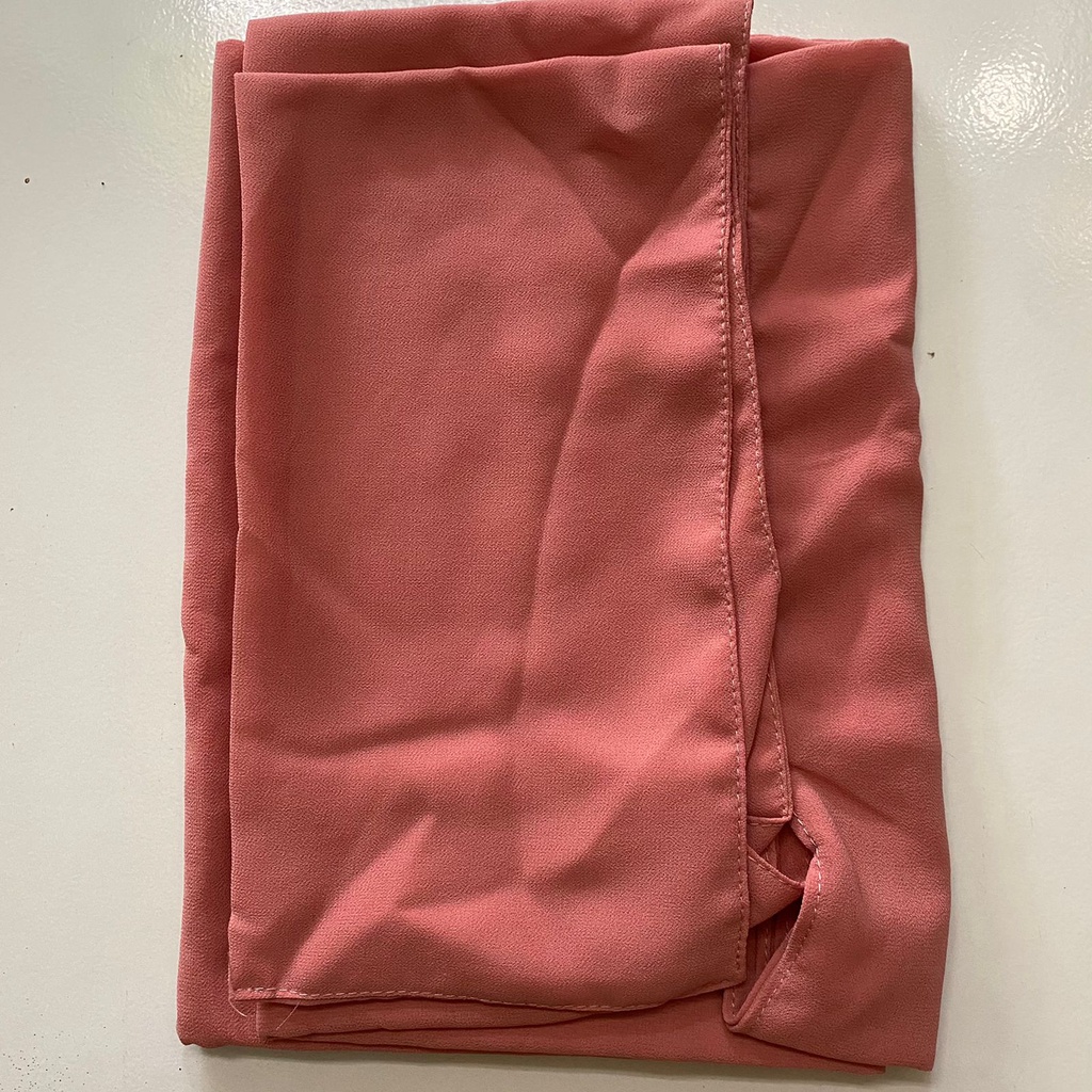 Jilbab Pashmina Instan Malay Ceruti Herlin ( Malaysian Style ) Ori Shakina Hijab-SALMON