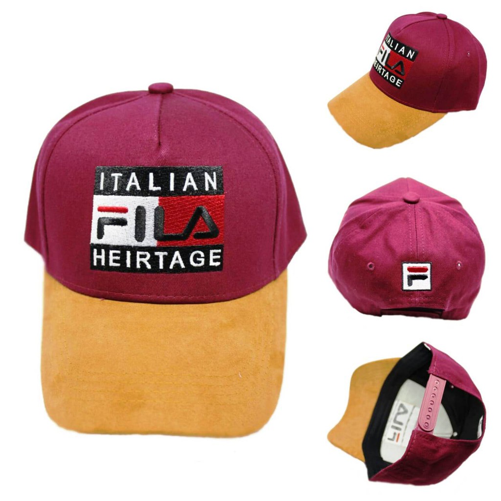 Topi Italian Fila Red Topi Snapback Topi Vintage Topi Retro Topi Baseball Grosir Termurah