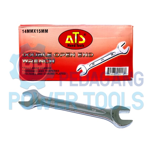 ATS KUNCI PAS 14 X 15 MM 14X15 DOUBLE OPEN END SPANNER WRENCH INGGRIS