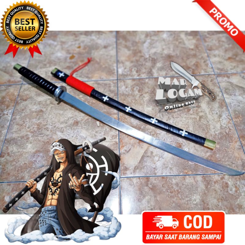 (BUKAN MAINAN ) COSPLAY ANIME!!! katana zoro anime onepiece samurai Trafalgar D'water Law