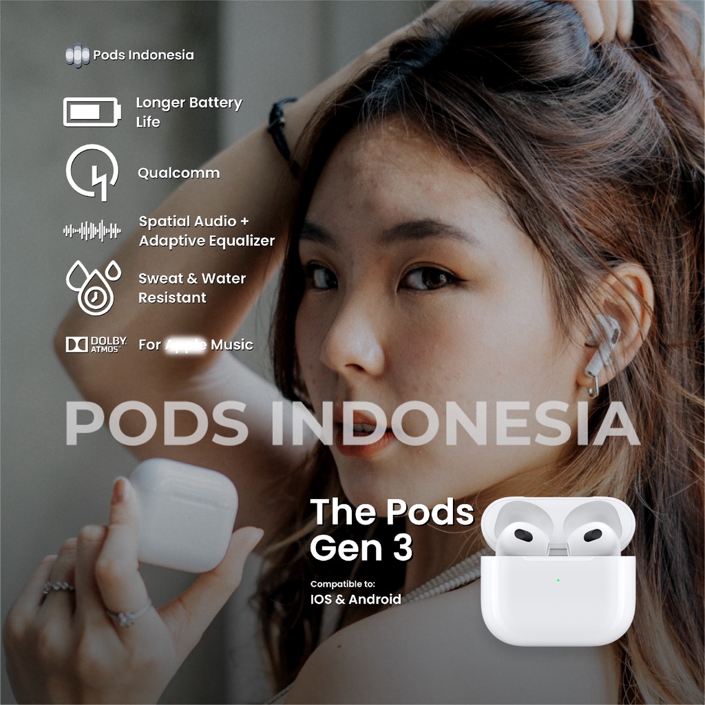 The Pods Gen 3 2022 Wireless Charging Case ( IMEI & Serial Number Detectable ) By Pods Indonesia.-1