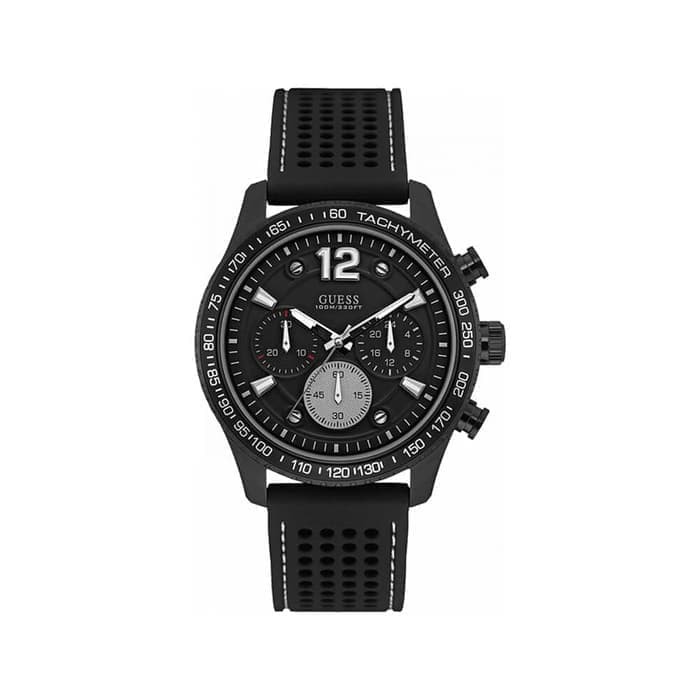 GUESS W0971G1 Fleet - Jam Tangan Pria - Hitam