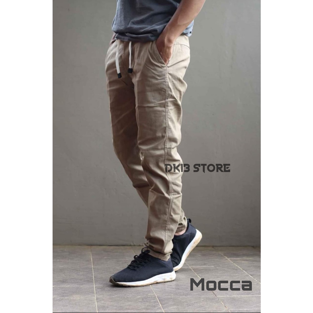 Celana Panjang Pria Kolor/Rip Warna Mocca Original Gefaliano Size 28-38