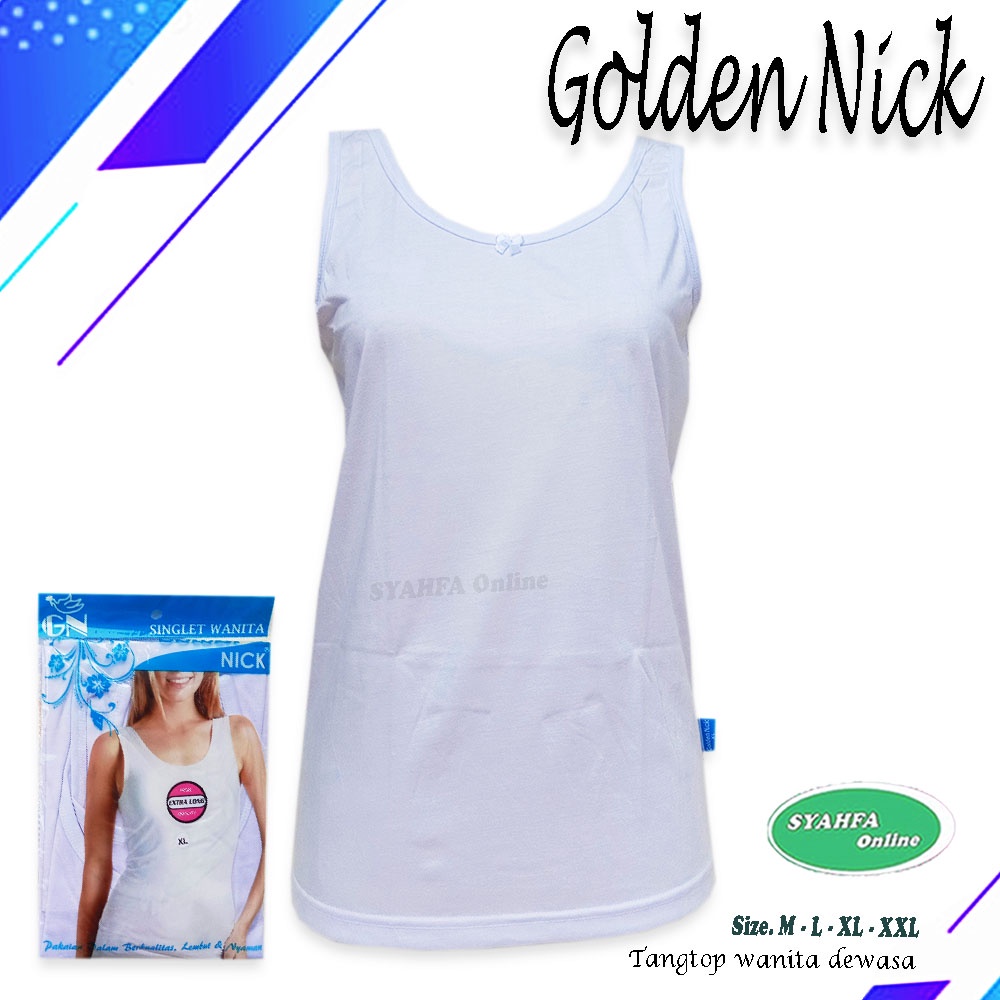 SINGLET NATHALIE | KAOS DALM NATHALIE | Singlet Wanita | Kaos Dalam Wanita | TanK top Singlet | Kaos Dalam Dewasa / Kaos Dalam Hoodie / Kaos Singlet Remaja / Kaos Dewasa / Kaos Dalam Putih-Golden NICK