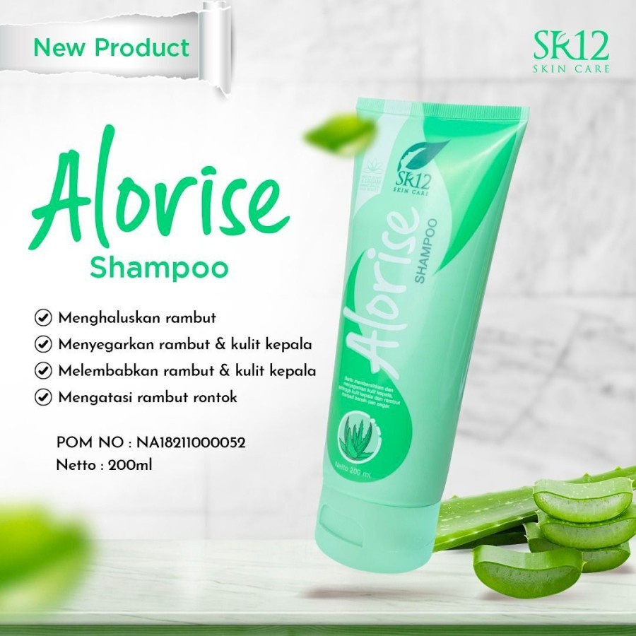 SHAMPOO ALORISE BY SR12 PERAWATAN RAMBUT BERCABANG RONTOK DAN KERING 200 ML