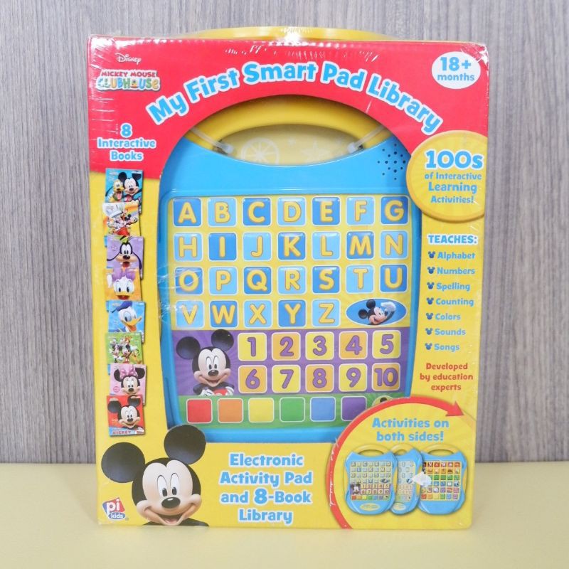 DISNEY MICKEY MOUSE - MY FIRST SMART PAD LIBRARY (Electronic activity pad with 8-book library)