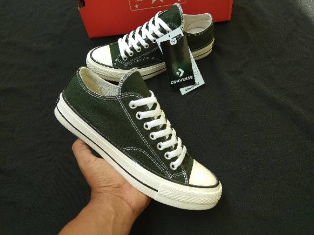 SEPATU CONV3RSE 70s GREEN HERBAL LOW PREMIUM BNIB MURAH