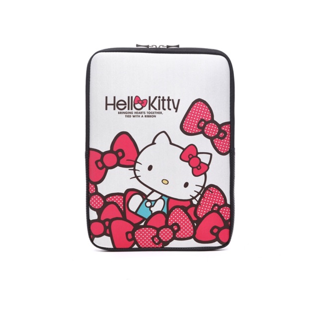 Tas Sarung Laptop Sleeve Softcase Hello Kitty Neoprene 14 inch - White