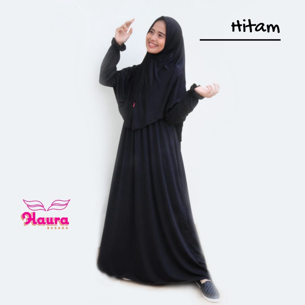 HAURA Gamis Aira Mommy Setelan Syari Bisa couple