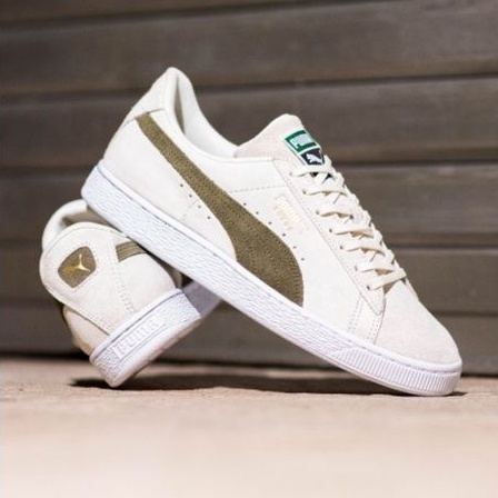 Sepatu Pum4 Suede Cream Green Original / Sneakers Pria Original