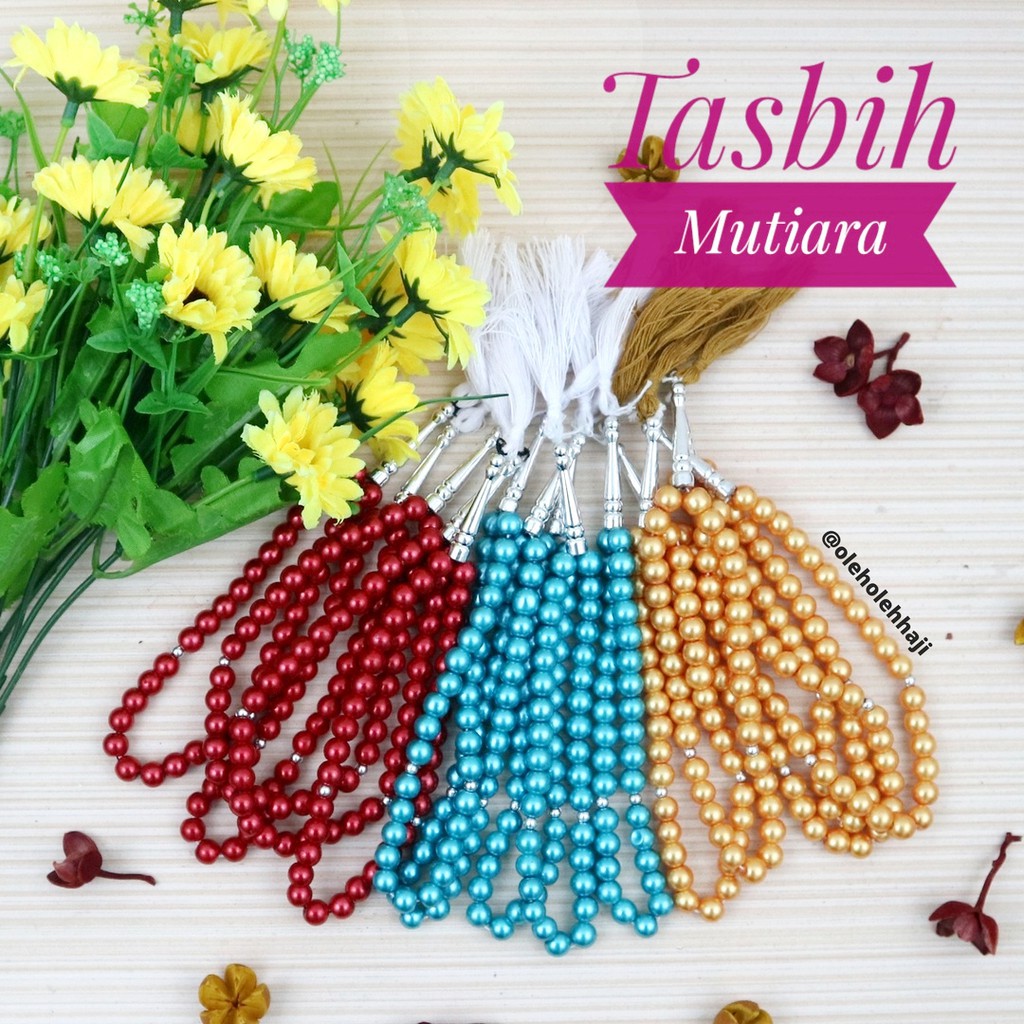 TASBIH MUTIARA KEMAS MIKA CANTIK