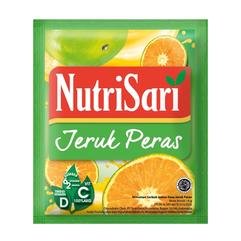 NutriSari Jeruk Peras 40 sachet - Minuman Buah Vitamin C