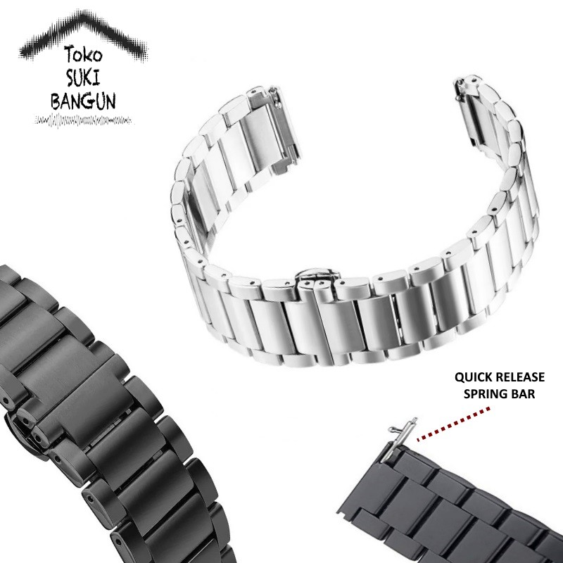 TALI JAM 18mm QUICK RELEASE SOLID Stainless Steel Watch Band Strap