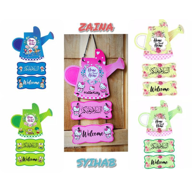 DEKORASI PINTU RUMAH, DINDING DARI KAYU BENTUK TEKO LUCU