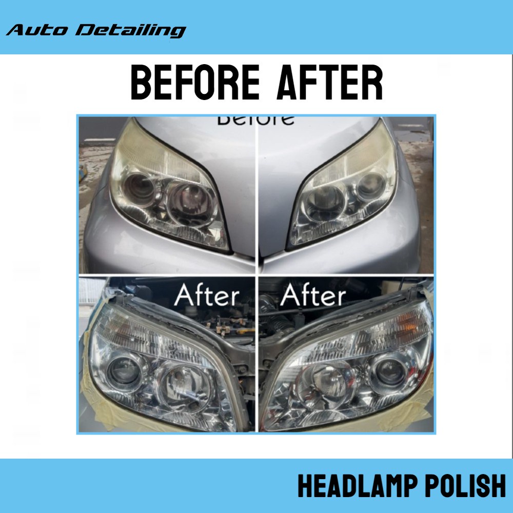 Auto Detailing Headlamp Polish Pembersih Mika Lampu Kendaraan