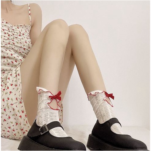 LS-17 Kaos Kaki SEBETIS LACE PITA Gothic Cosplay Lolita Renda Socks Stoking